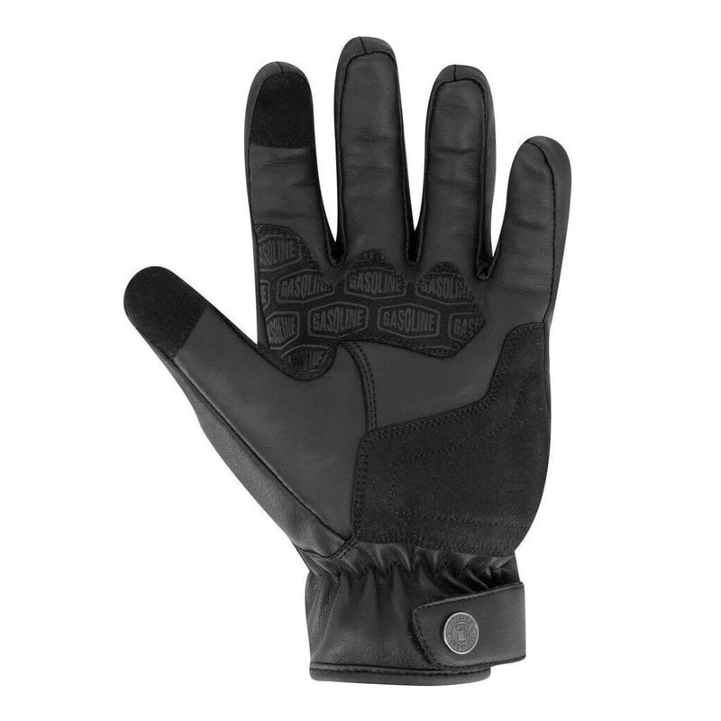 Gants moto Speedster en cuir noir avec coques de protection